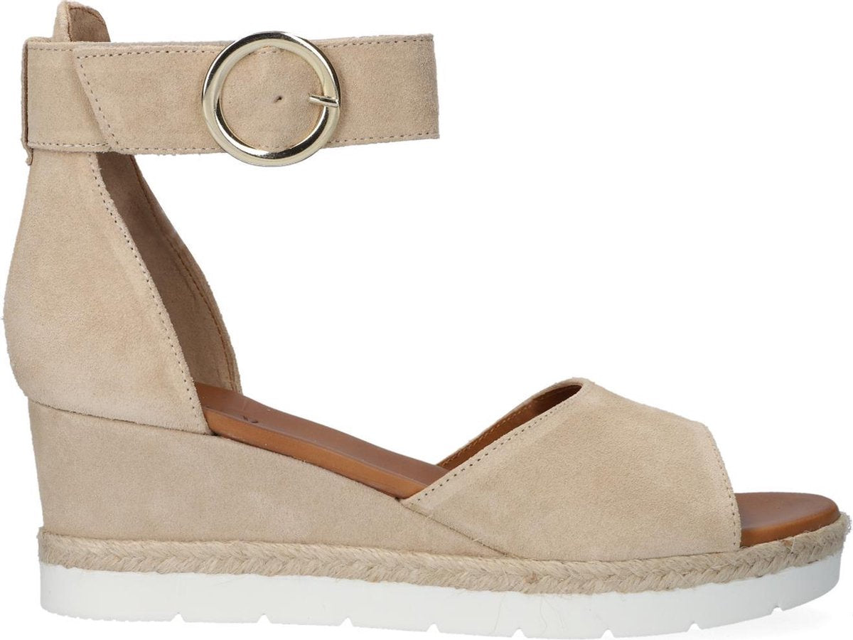 Notre-V As3272 Sandalen - Met Sleehak - Dames - Beige - Maat 39