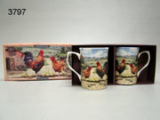 Mokken set haan en hen