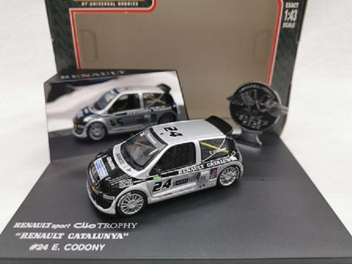 Renault Sport Clio V6 Trophy 2000 #24 "Renault Catalunya" E.Codony Zwart / Zilver 1-43 Eagle's Race Collectibles