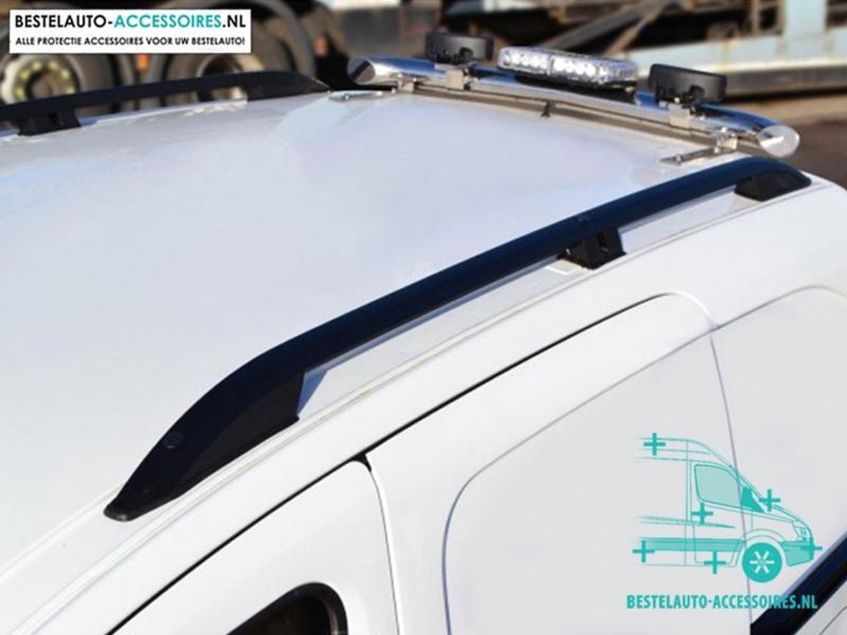 Roofrails Aluminium en Zwart 2016+ | Citroen Jumpy | Opel Vivaro | Peugeot Expert | Toyota Pro Ace Deuren | L1 Aluminium