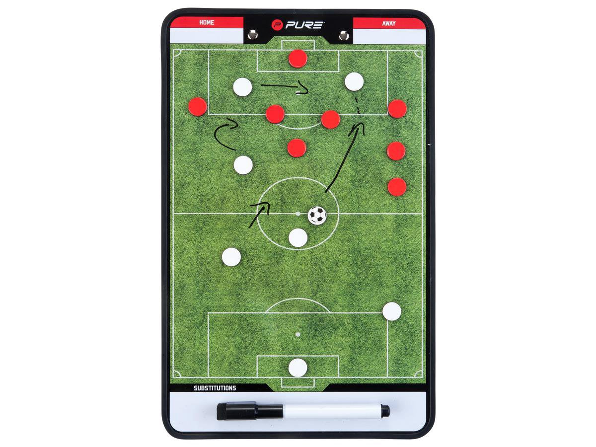 Pure2Improve Tactiekbord Voetbal- wit/zwart