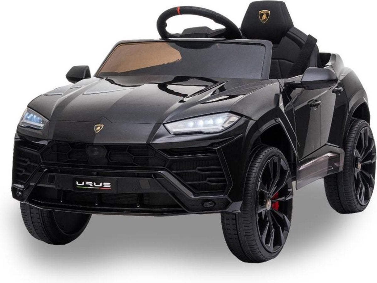 Lamborghini elektrische kinderauto - Urus - Zwart - 12V accu - Openslaande deuren