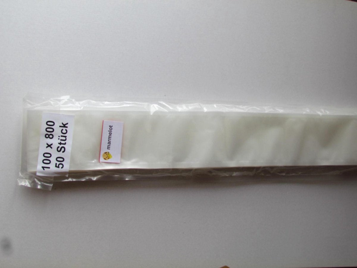 Marmelot Vacuumzakken   10x80 cm 50 stuk met Microstructuur voor alle Merken Vacuum Sealers