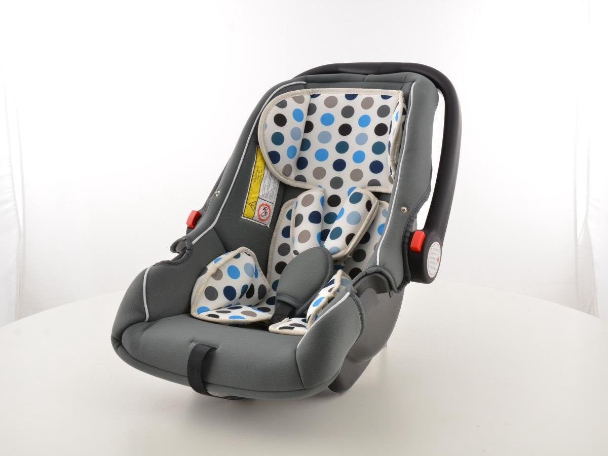 Autostoeltje kinderzitje autostoel zwart / wit / blauw groep 0+