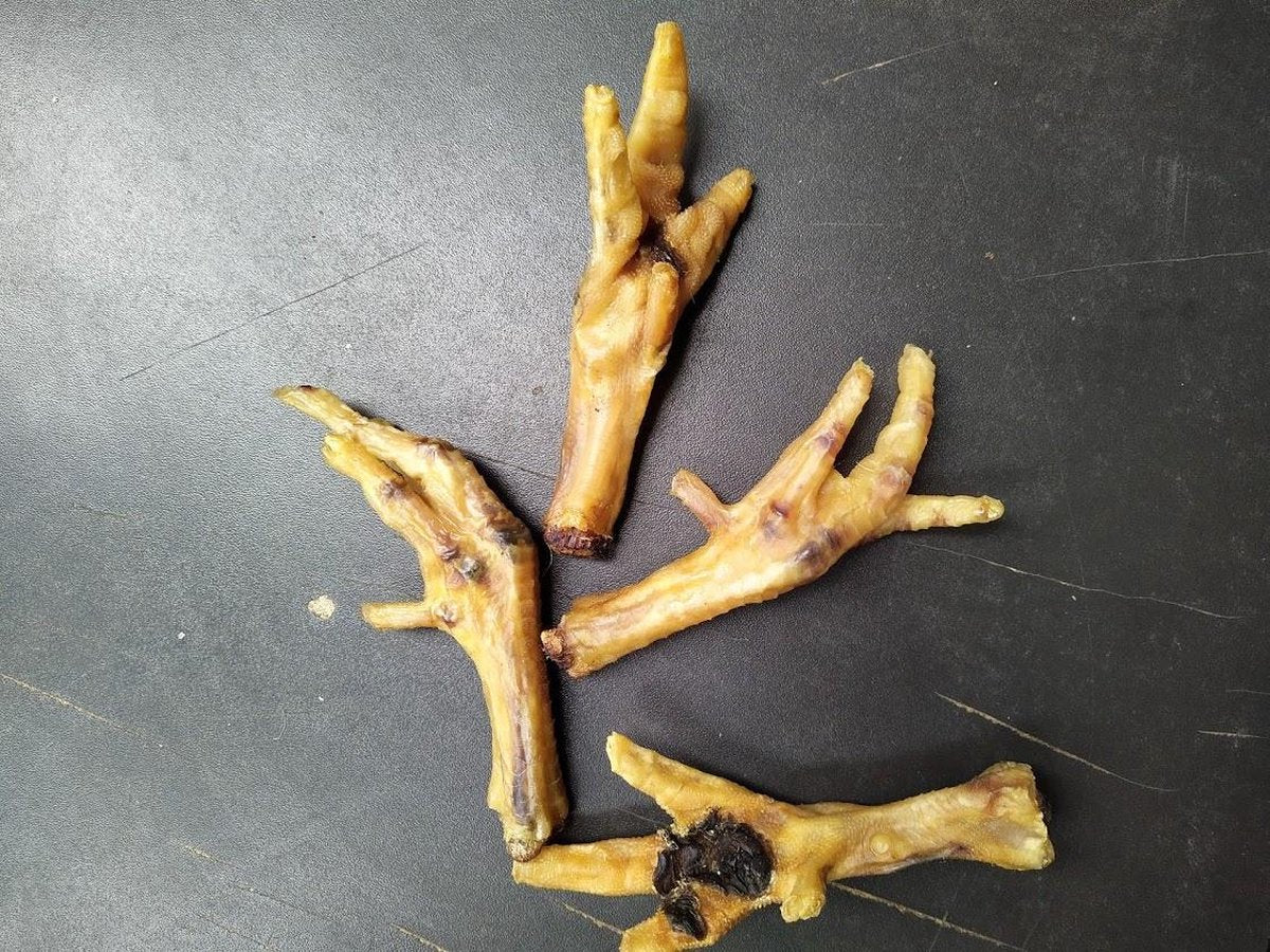 Kip poten kippenpootjes kippenpoten hond 10 stuks van de snackmeester 100% natuurlijk natural naturel