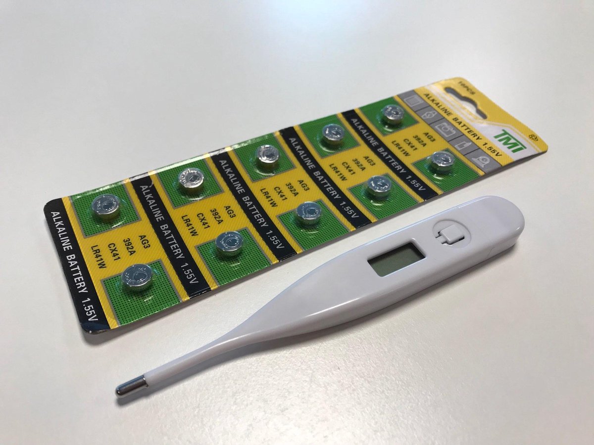 Digitale Thermometer - met 1 GRATIS Extra Batterij