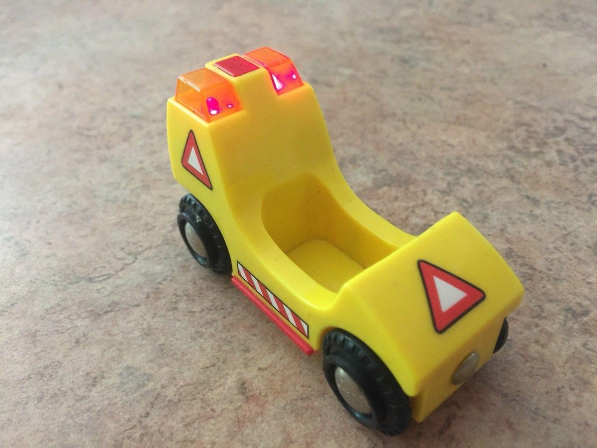 BRIO Treinset Treinbaan Serviceauto met licht en geluid - Hout
