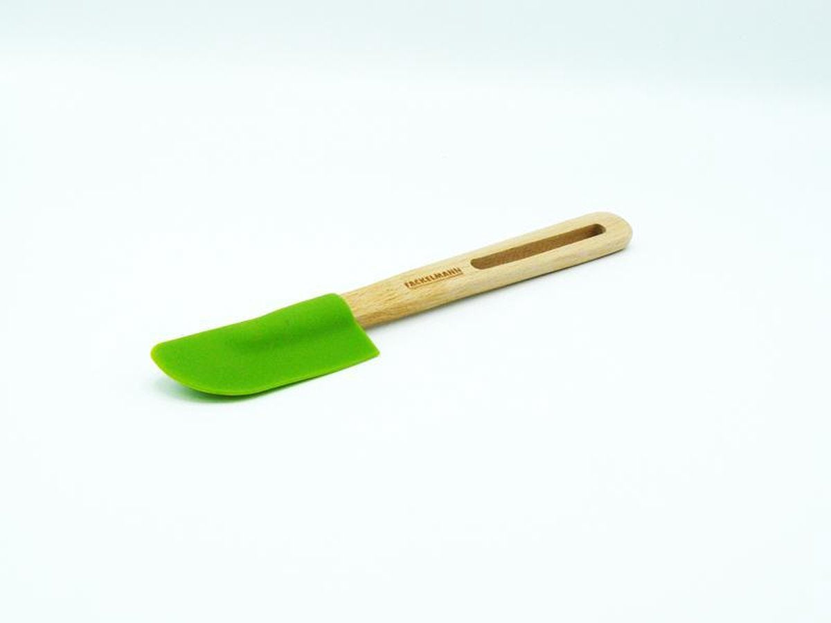 Doodadeals® Siliconen Spatel – Deegschraper Kunststof – Siliconen Pannenlikker – Siliconen Bakspatel – Groen – 25