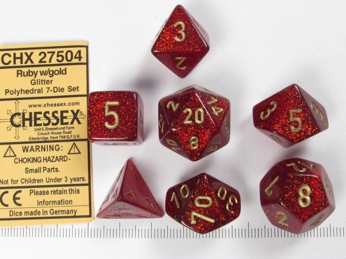 Chessex dobbelstenen set