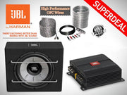 1000W JBL Subwoofer + JBL A6002 Versterker + 10mm2  kabelset compleet