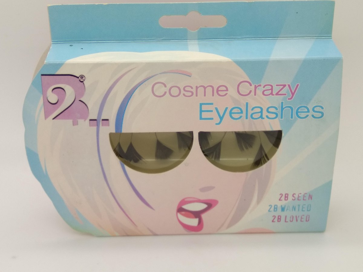 2B COSME CRAZY EYELASHES 2B met veren