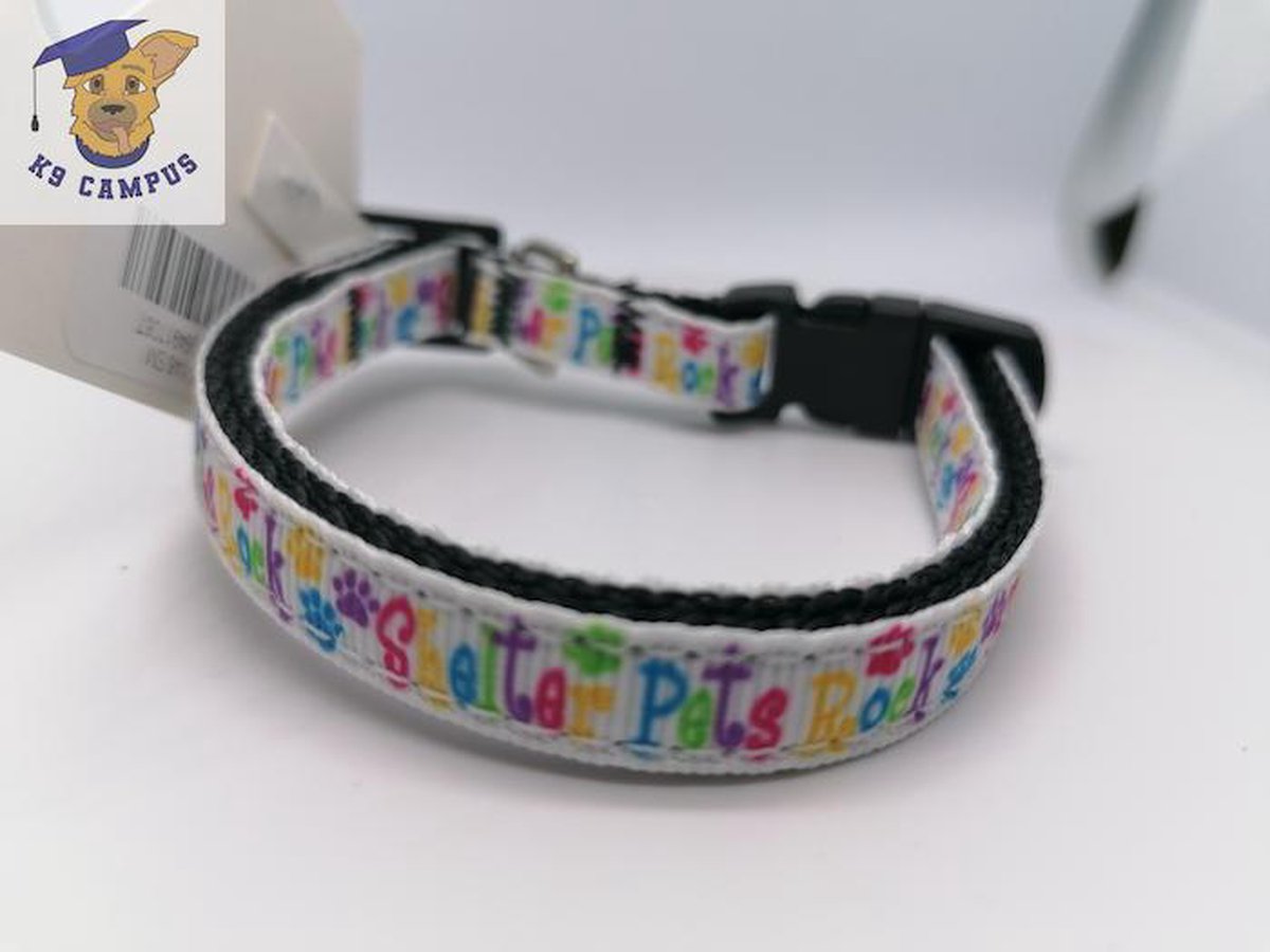 Halsband Shelter Pets Rock: Maat XS