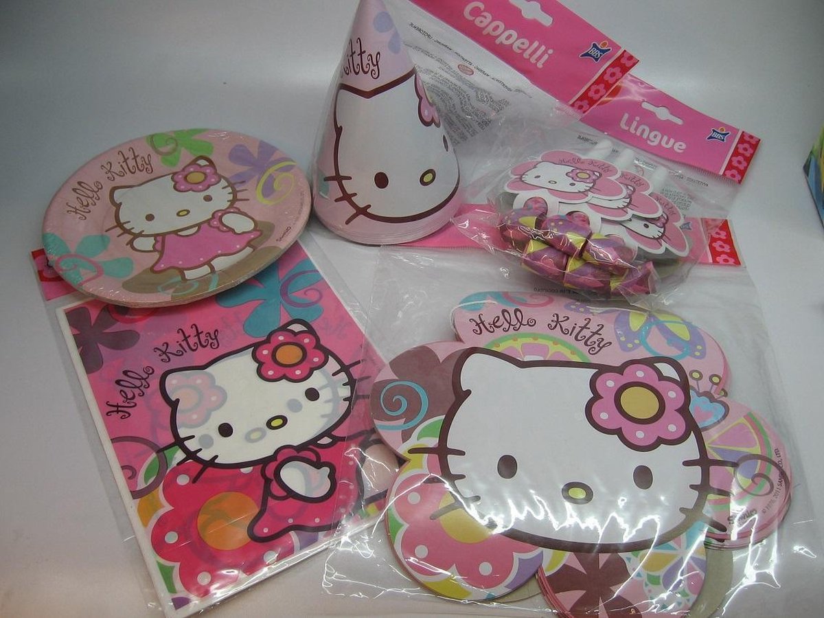 Hello Kitty Hoedjes 6 stuks