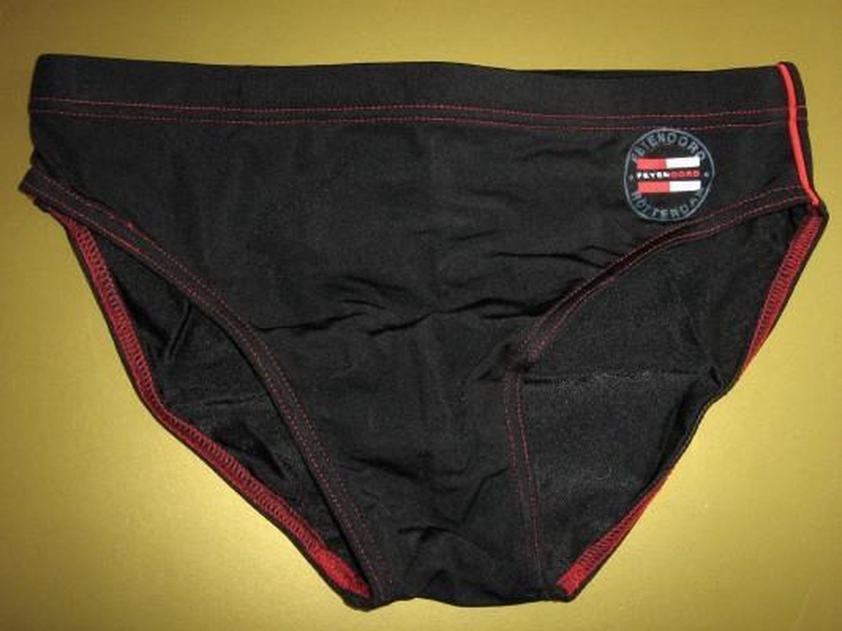 Feyenoord Zwembroek Jongens Zwart Rood Maat 164