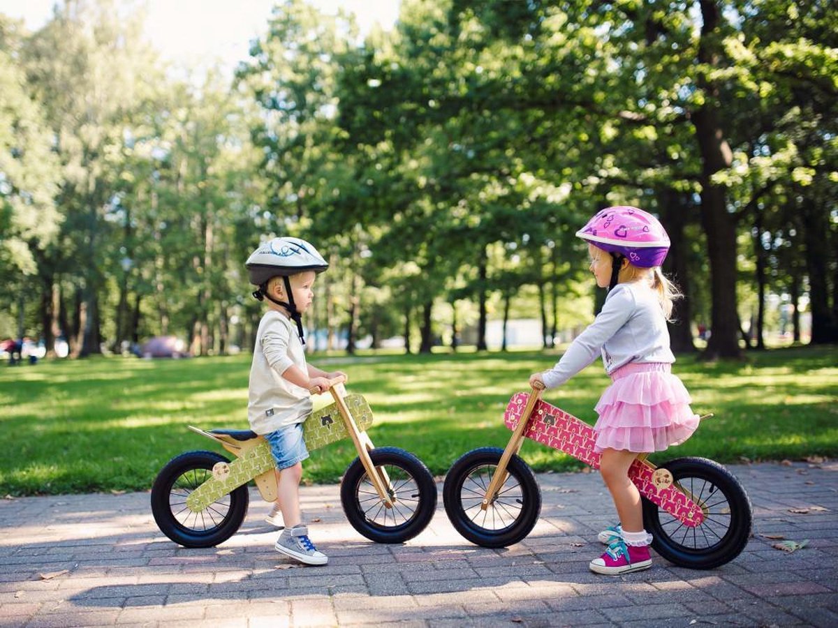 forbabies Houten Loopfiets Beertjes 3-6 Jaar Groen