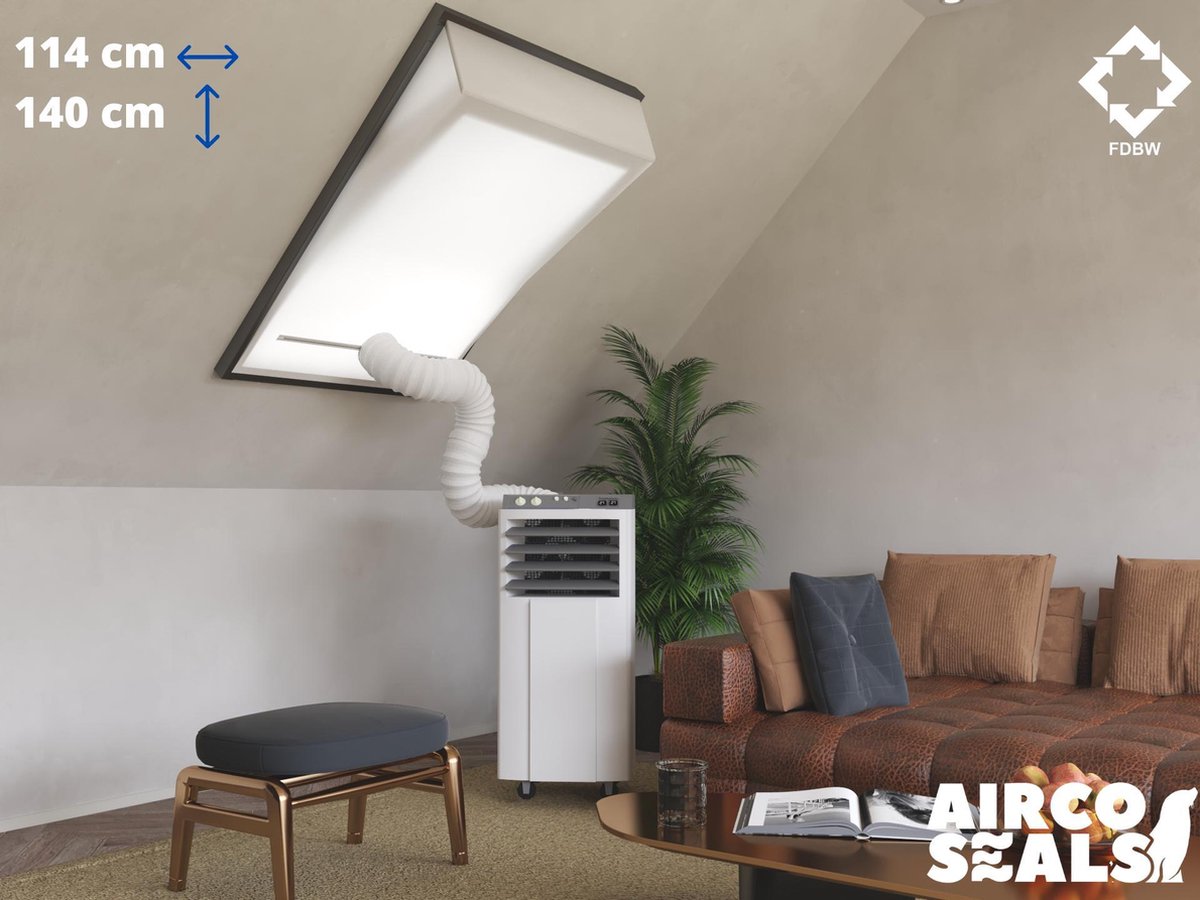 FDBW SK08 - Airco Raamafdichtingskit - 114 x 140 cm - Geschikt voor Velux Tuimelvenster Dakraam