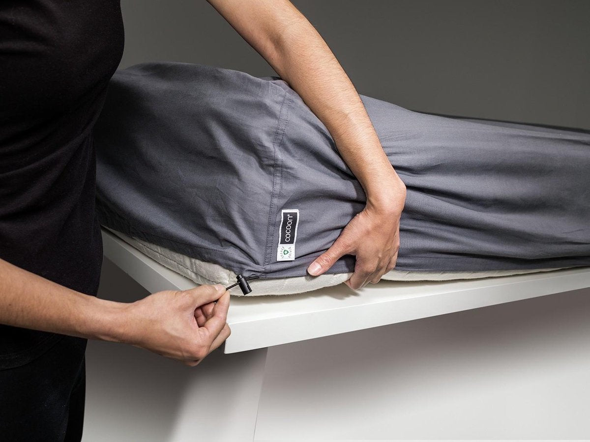 Cocoon Insect Shield Protection Sheets - Matrashoes - Egyptisch Katoen - Tweepersoons - Grijs