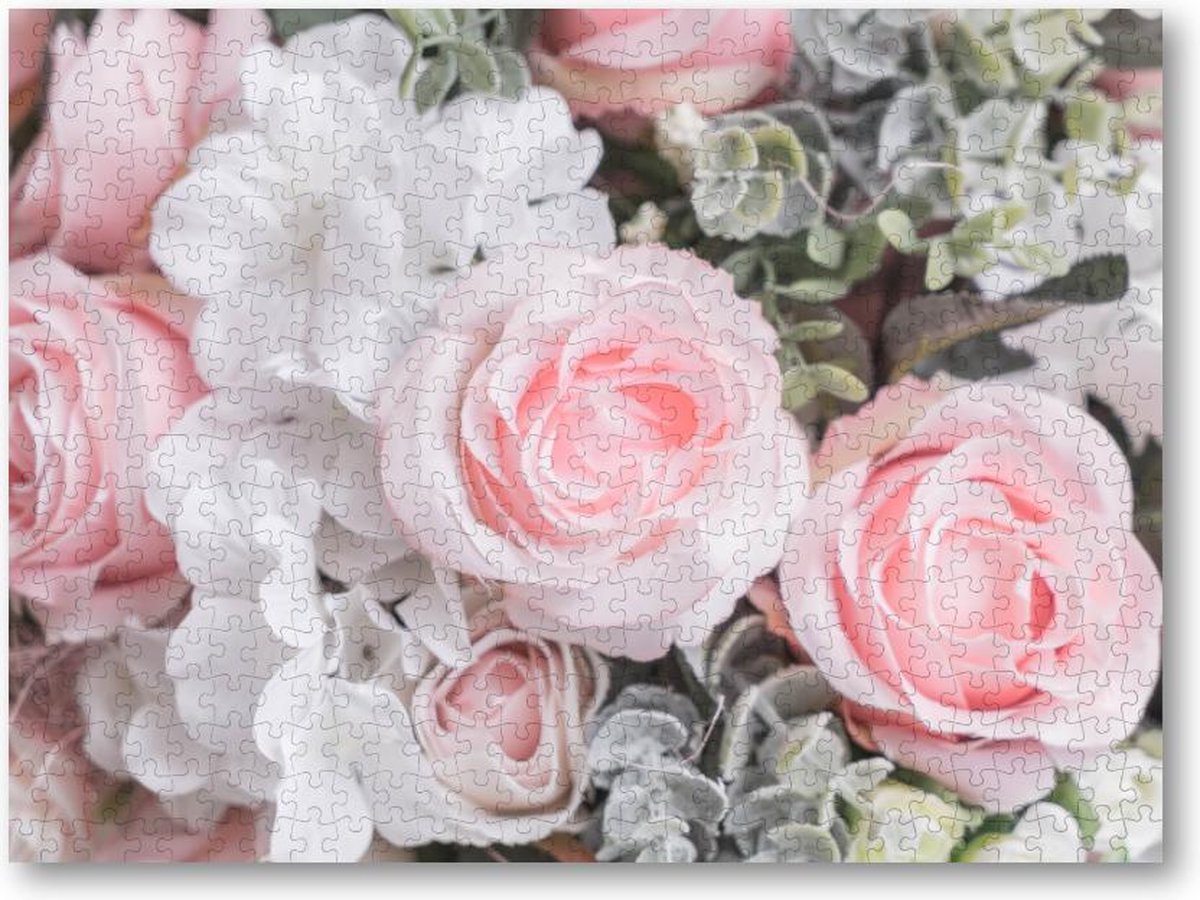 Bloemen boeket - 500 Stukjes puzzel voor volwassenen - Bloemen