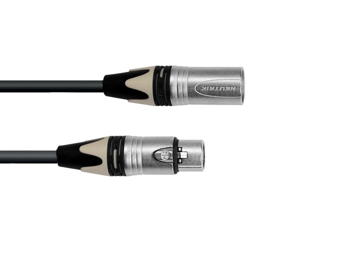 PSSO DMX kabel XLR COL 3pin 15m bk Neutrik