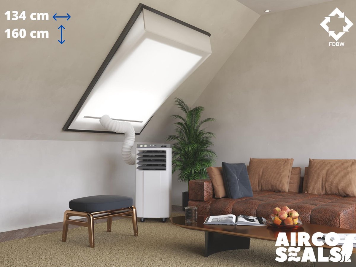 FDBW UK10 - Airco Raamafdichtingskit - 134 x 160 cm - Geschikt voor Velux Tuimelvenster Dakraam