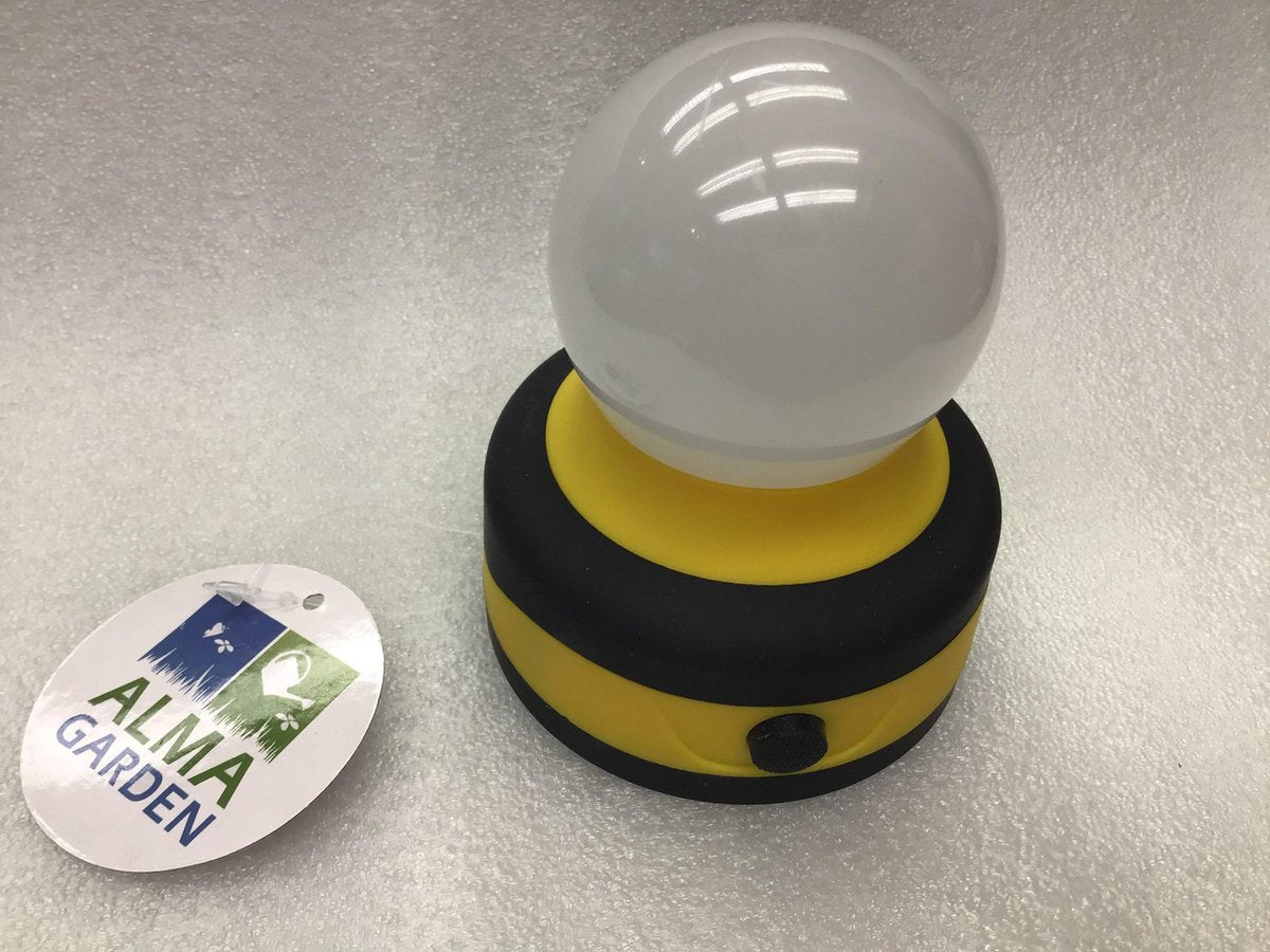 Campinglamp - Werkplaatslamp Met Haak en Magneet - LED - Camping Light - High Quality - De Armatuur is Geel - Alma Garden