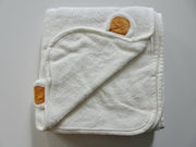 Bamboe badcape beertje bruin - extra groot 90 x 90 - Eco-vriendelijk van Baby-Slofje.nl