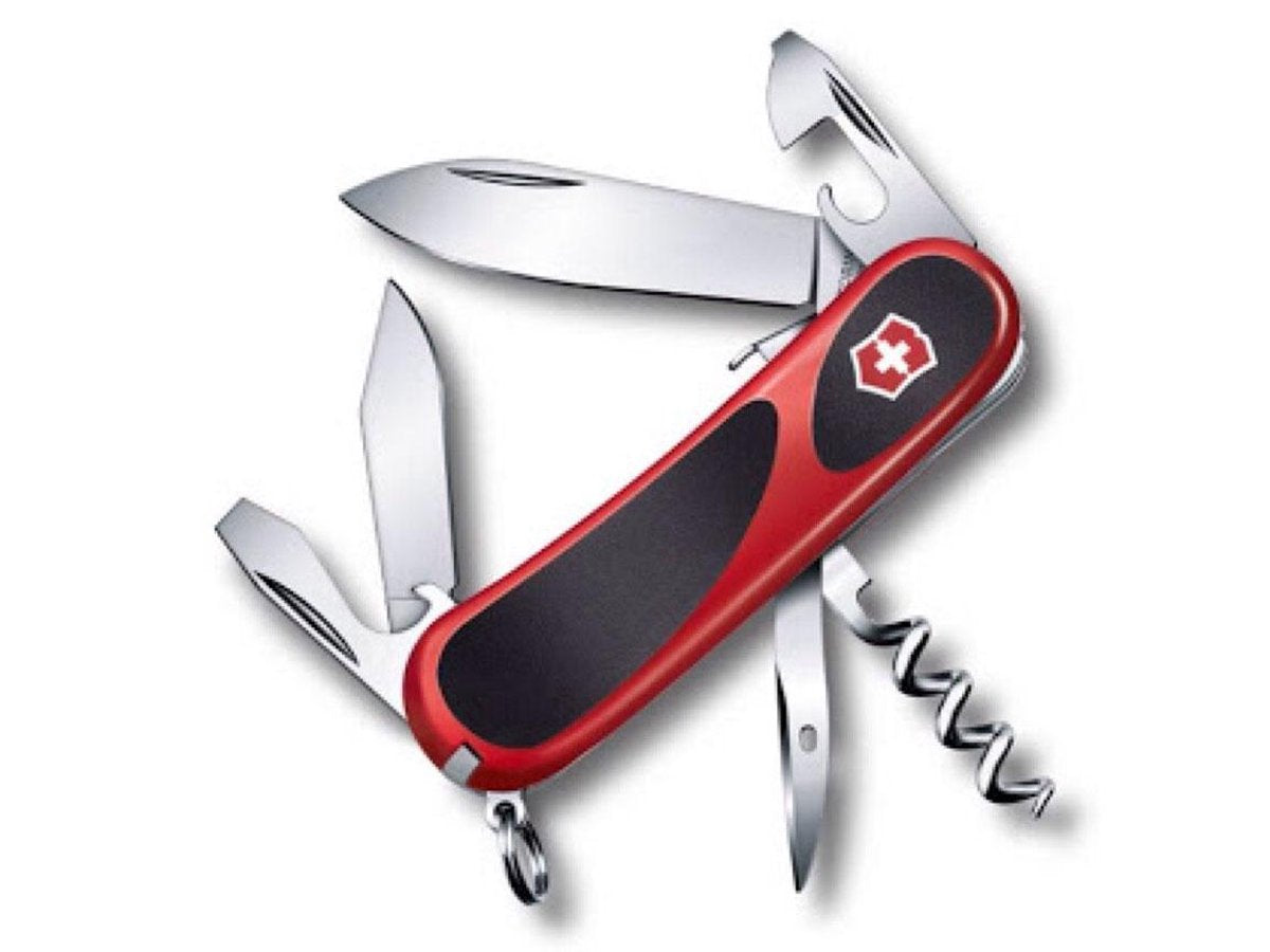 Victorinox EvoGrip 10 Zakmes - 13 Functies - Rood/Zwart