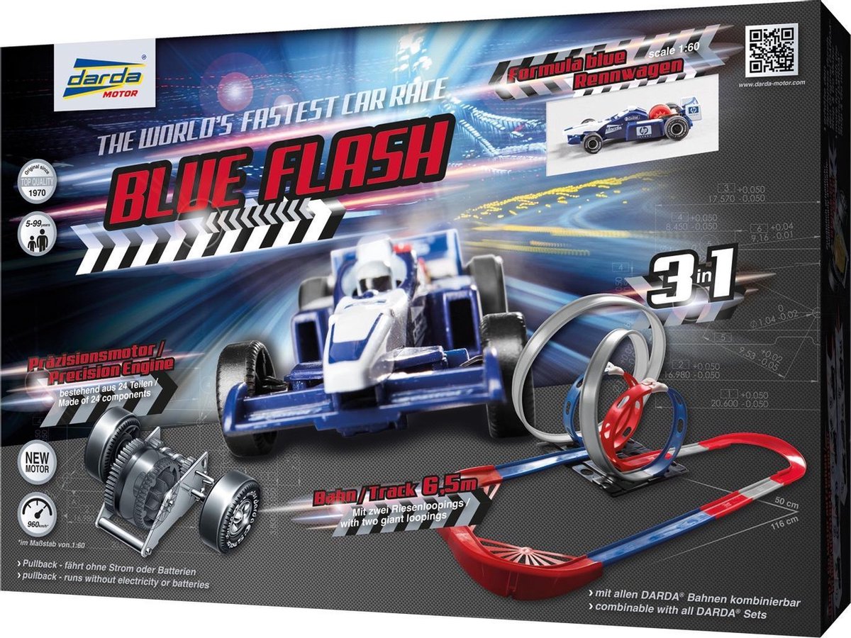Darda Racebaan Blue Flash
