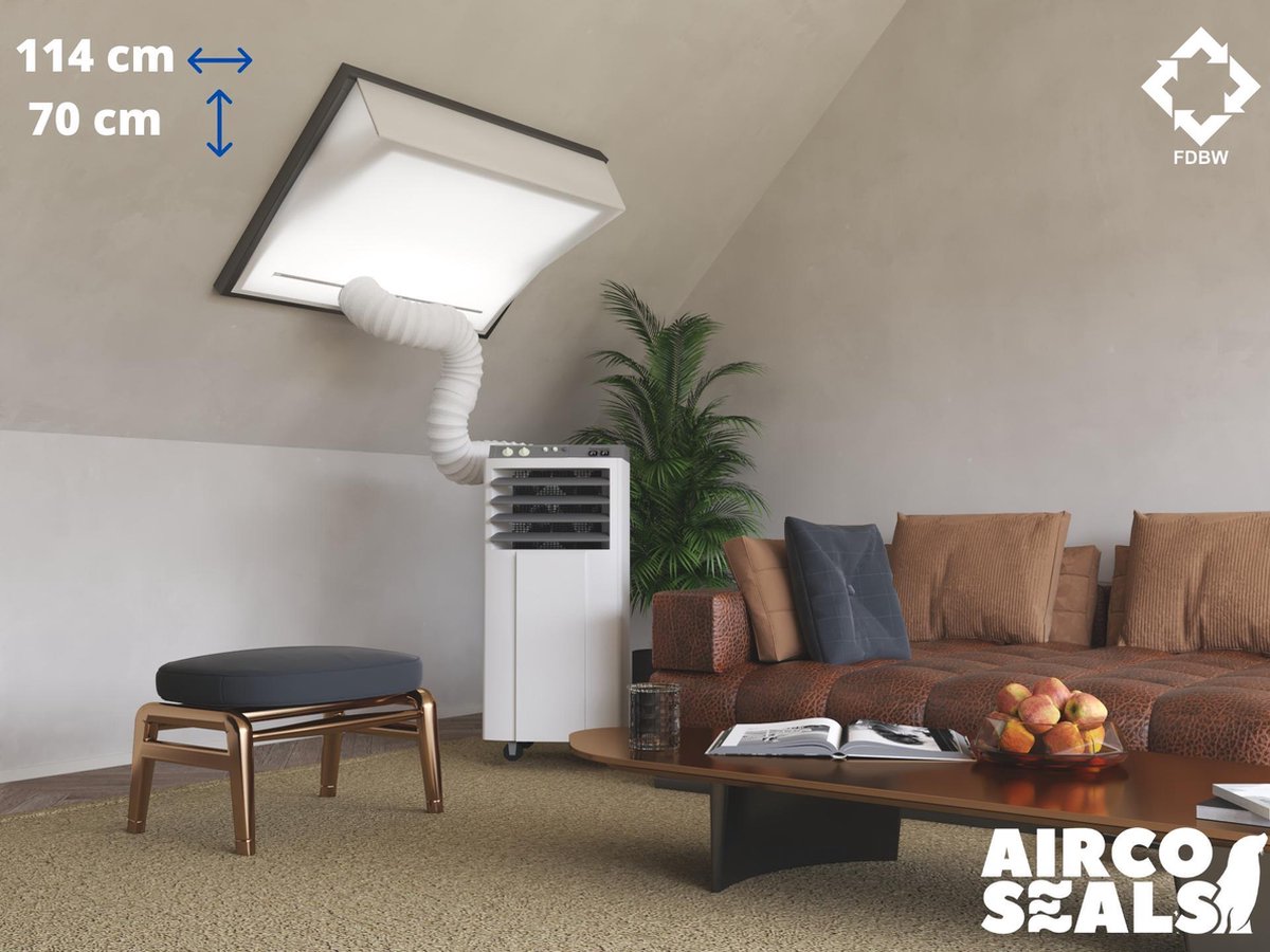 FDBW SK01 - Airco Raamafdichtingskit - 114 x 70 cm - Geschikt voor Velux Tuimelvenster Dakraam
