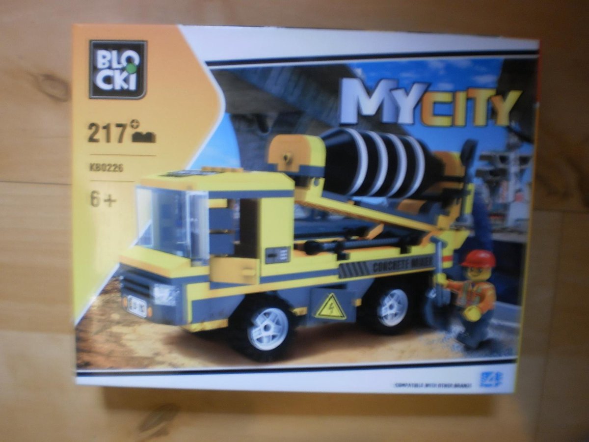 Blocki Bouwstenen Cementmixer auto