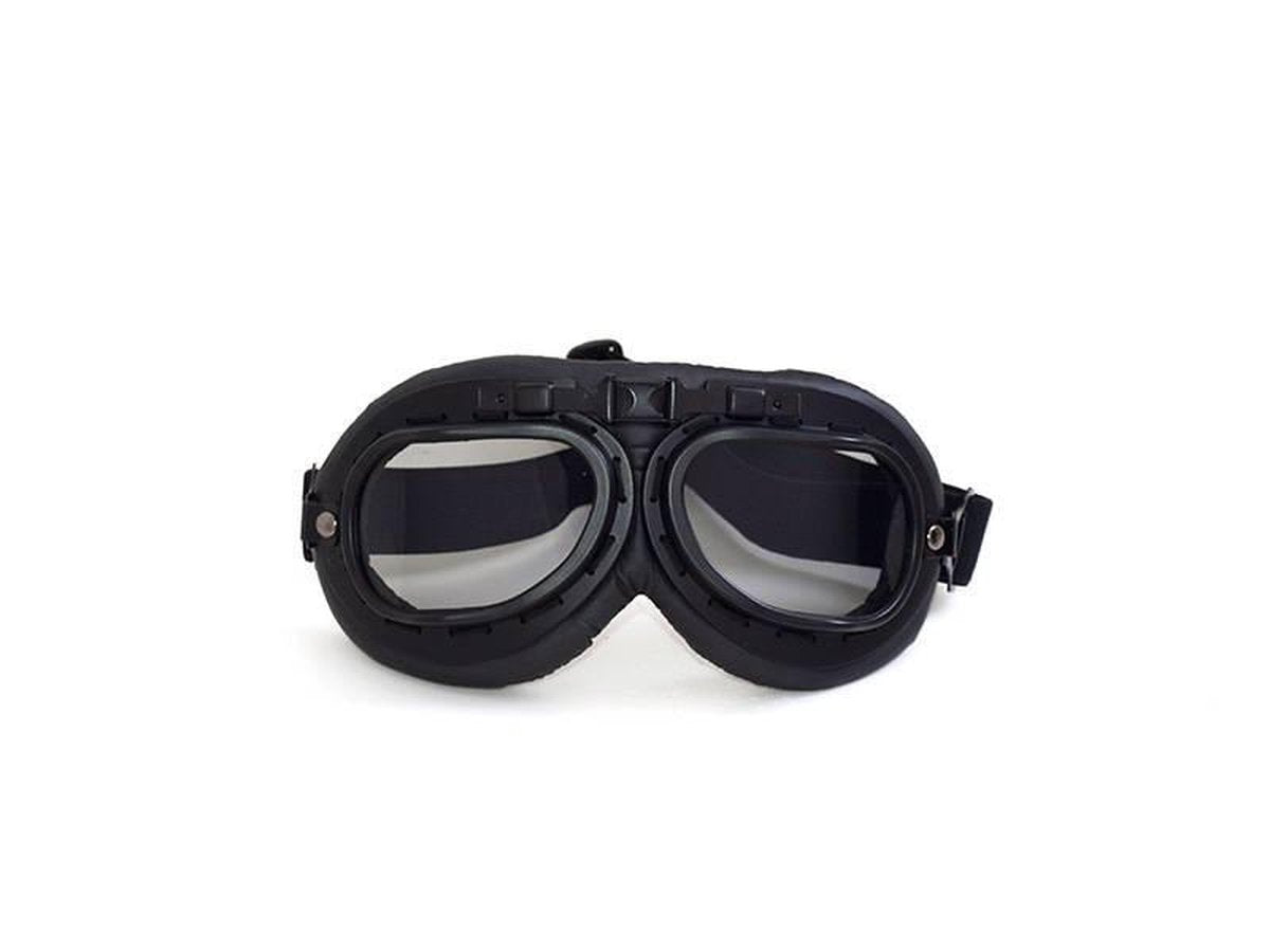 CRG zwarte motorbril - smoke glas