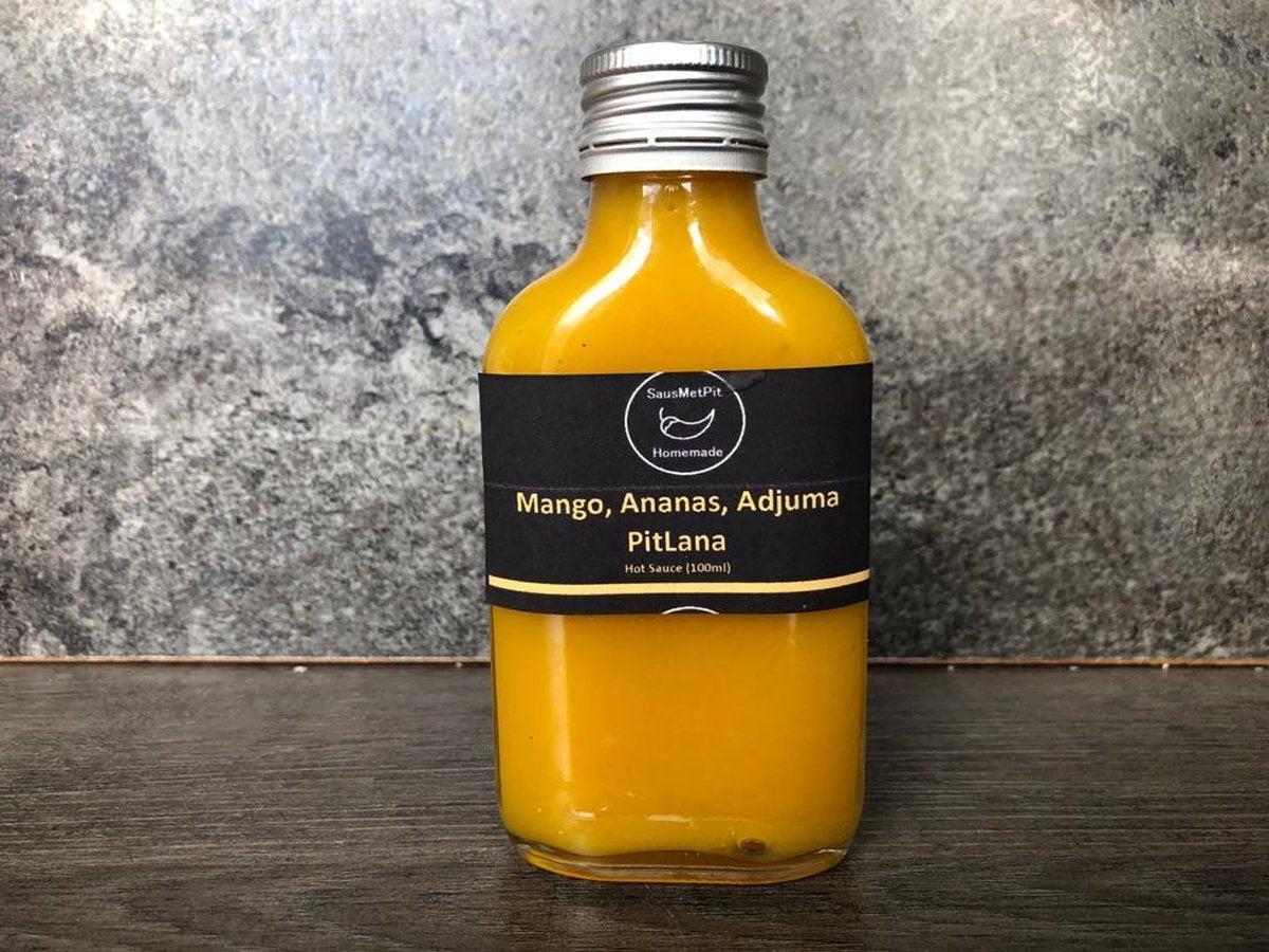 Ananas Mango Hot Sauce met Madame Jeanette Peper (400.000 Scoville) | Kleinschalig & Handgemaakt