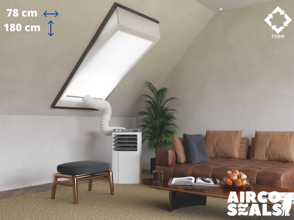 FDBW MK12 - Airco Raamafdichtingskit - 78 x 180 cm - Geschikt voor Velux Tuimelvenster Dakraam