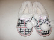 Pantoffels fleece SENORETTA ruit - maat 36/38
