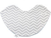 KipKep 3in1 Bib Kisses4You Silver Grey - 3 in 1 product: XL spuugdoek