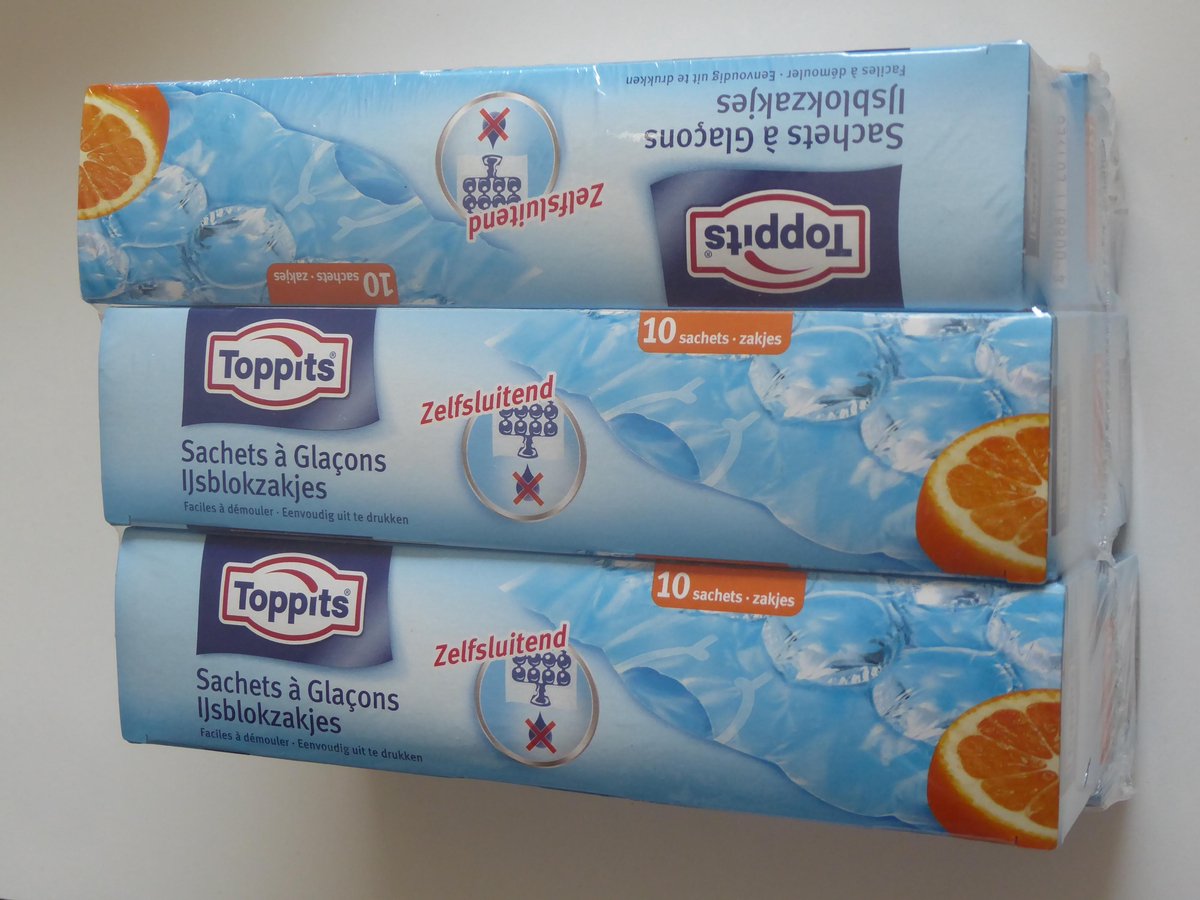 ijsblokzakjes - 6 doosjes elk met 10 zakjes