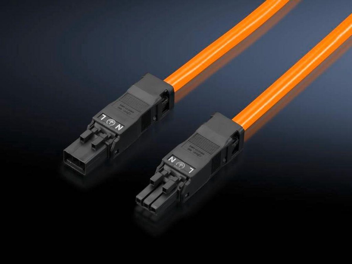 Rittal verbindingskabel L1000mm oranje 5 stuks