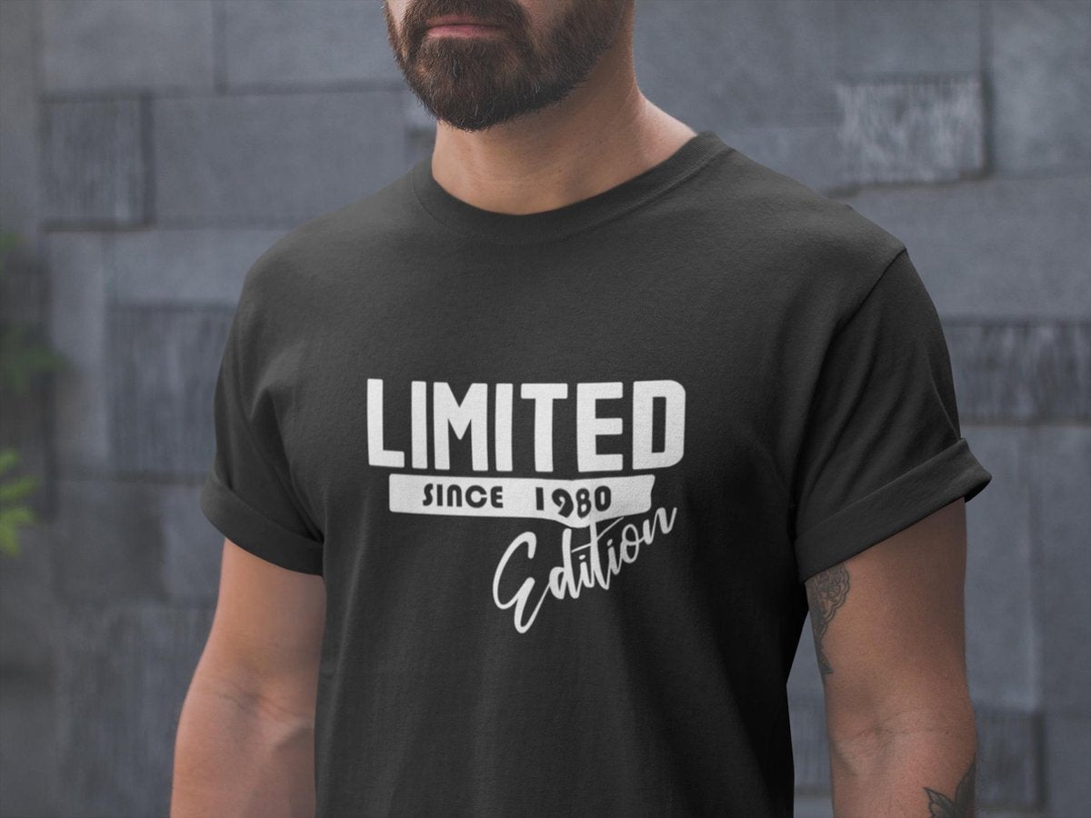 40 JAAR T SHIRT | VERJAARDAG | Vintage Limited Edition 1980 | Kado Cadeau Tip | Voor Mannen en Vrouwen | Unisex | Maat S