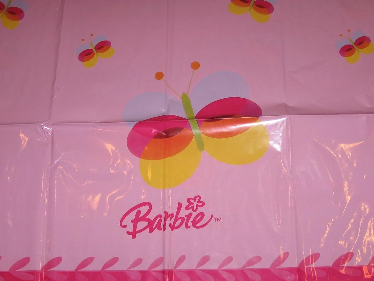 tafelkleed - Barbie - plastic - 120 x 180 cm