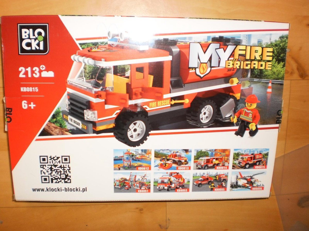Blocki Bouwstenen Brandweerwagen