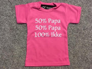 Kinder shirt met opdruk roze 100% ikke maat 68