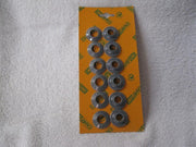 6 st zeilkous kunstof blauw/grijs 12 mm