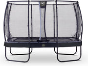 Trampoline  EXIT Elegant Premium - 244x427cm - met Deluxe veiligheidsnet - zwart