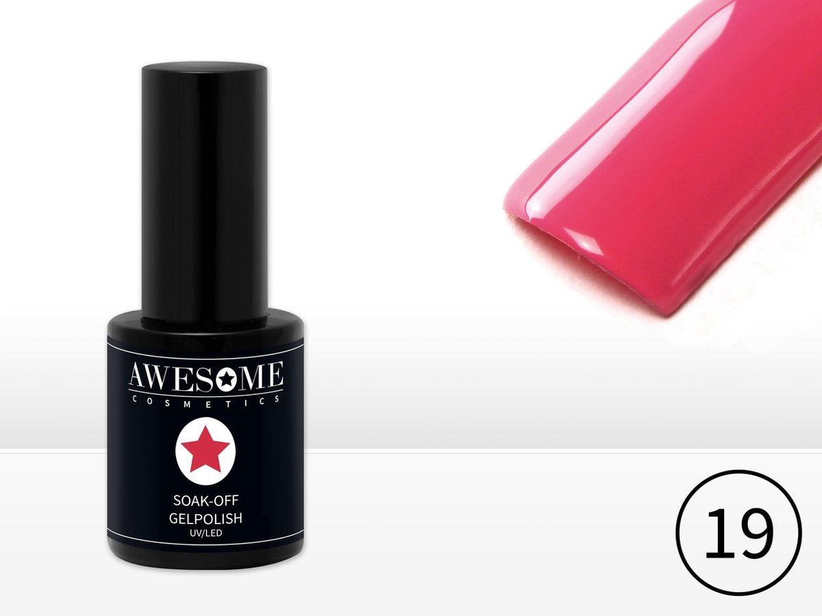 Awesome #19 Fuchsia Gelpolish - Gellak - Gel nagellak - UV & LED