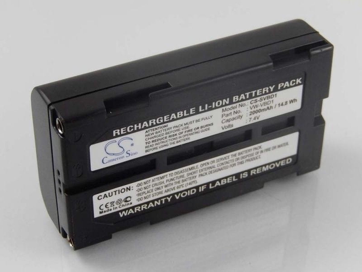 VHBW Camera accu compatibel met Panasonic (o.a. VW-VBD1