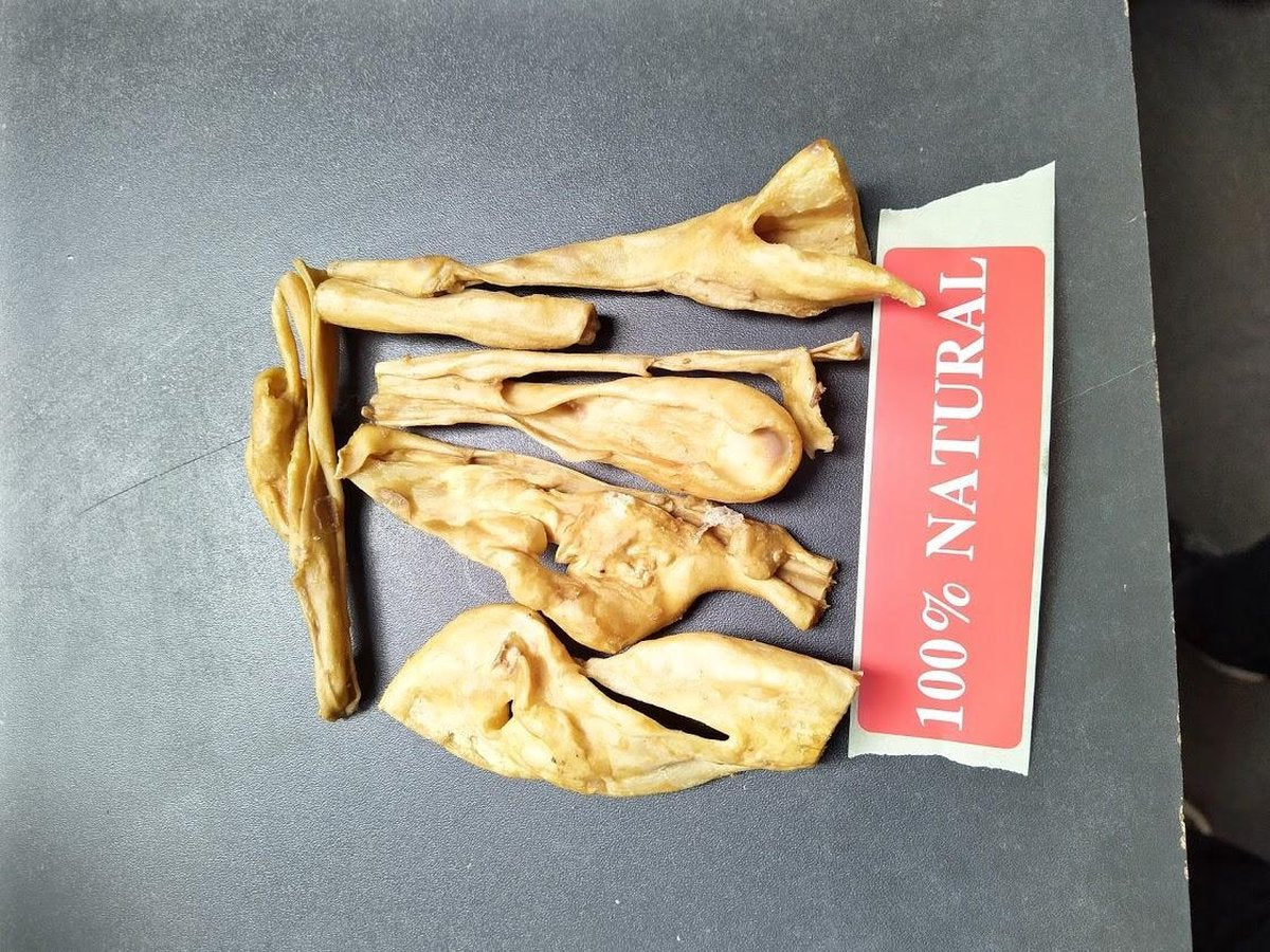 Lams kophuid 1kg van de snackmeester 100% natuurlijk natural naturel gedroogd dried
