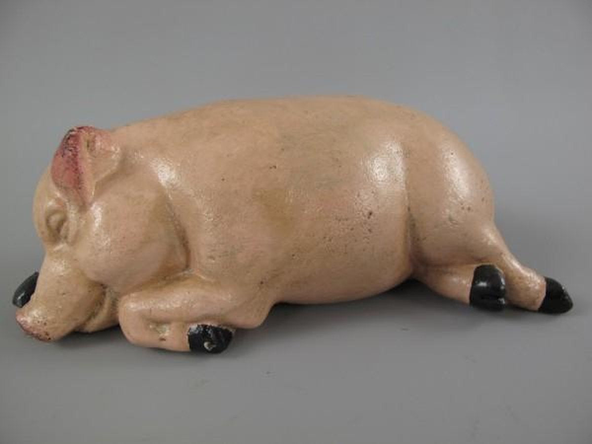 Spaarvarken - Spaarvarken - ijzer - 7 cm hoog