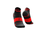 Compressport Racing Socks V3.0 Run High - zwart/rood - maat 44-48