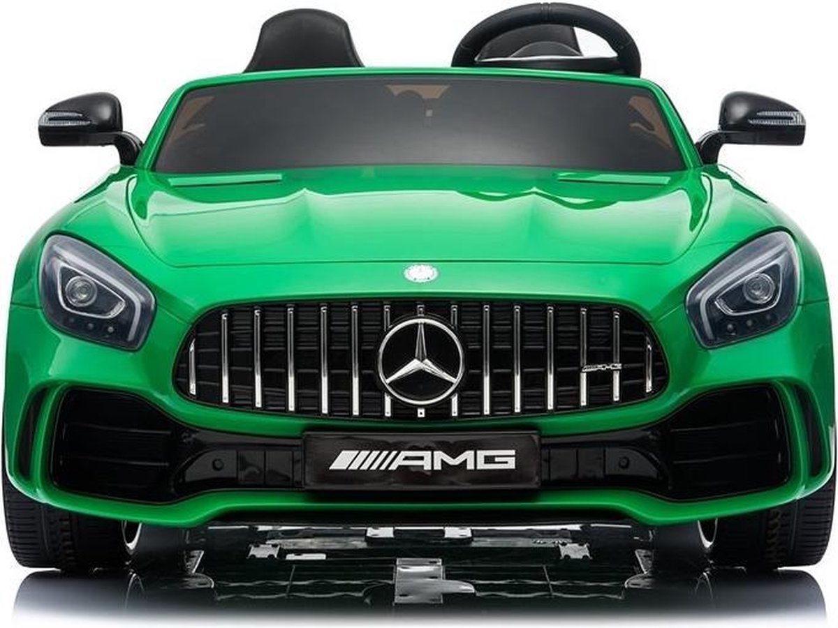 Elektrische Kinderauto Mercedes Benz GT R Groen 2 Persoons Auto 24V