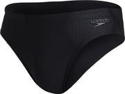 Speedo Tech Placement 7cm Zwembroek Heren - Zwart Grijs - Maat 7